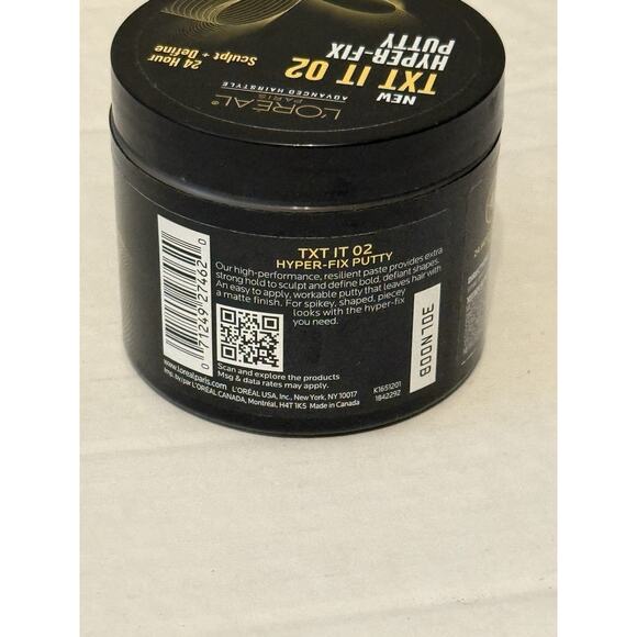 L'Oreal TXT IT 02 Hyper-Fix Putty Extra Strong Hold 4 Oz Hair Product- Matte - Picture 2 of 3